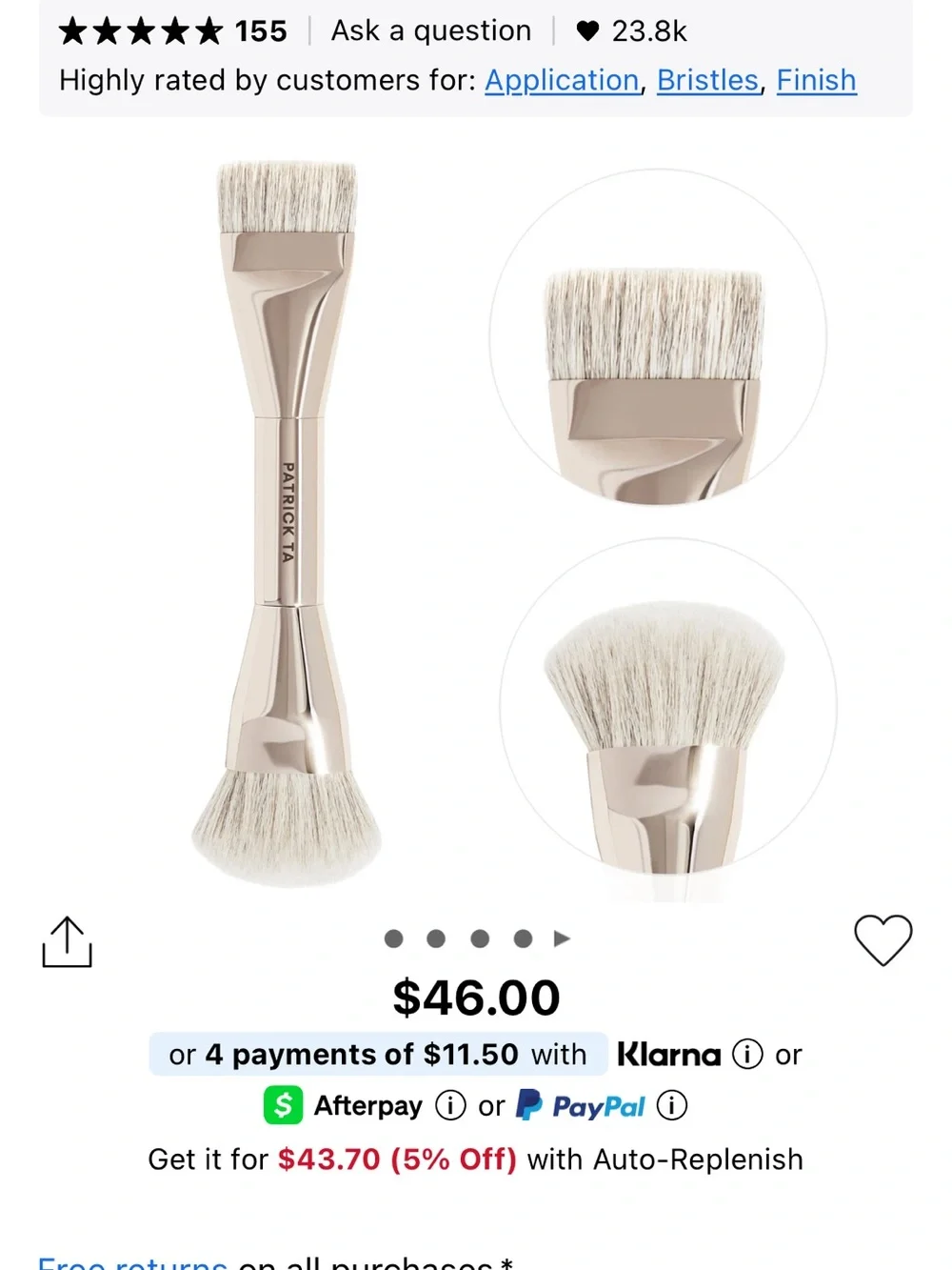 Patrick Ta Dual-Ended Foundation Brush -